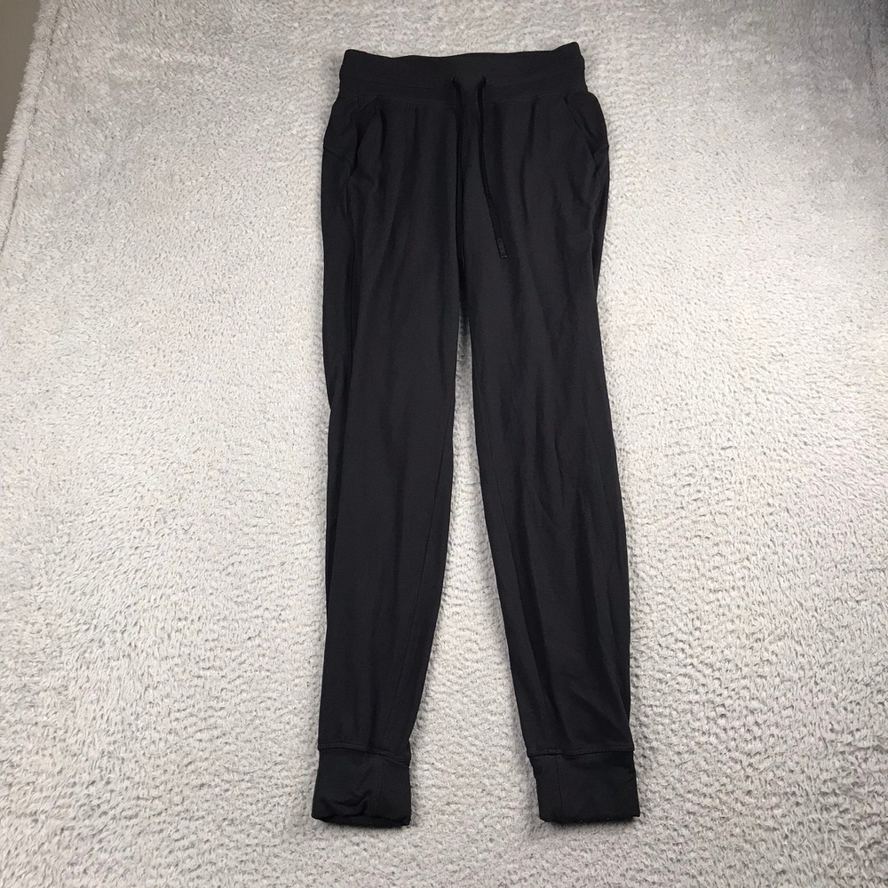 Lululemon On the Fly Jogger Womens 4 (26x30) Black Luxtreme Drawstring Pants